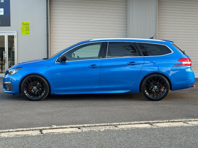 308 SW GT ブルーHDi TV youtube再生 carplay ビルシュタイン車高調 社外18インチアルミホイール パワーバックドア スマートキー プッシュスタート(4枚目)