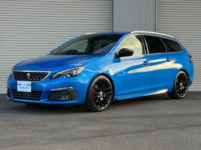 308 SW GT ブルーHDi TV youtube再生 carplay ビルシュタイン車高調 社外18インチアルミホイール パワーバックドア スマートキー プッシュスタート(7枚目)