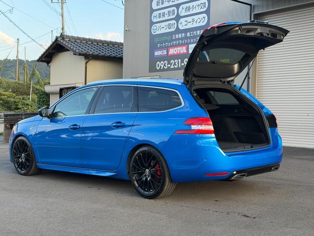 308 SW GT ブルーHDi TV youtube再生 carplay ビルシュタイン車高調 社外18インチアルミホイール パワーバックドア スマートキー プッシュスタート(10枚目)