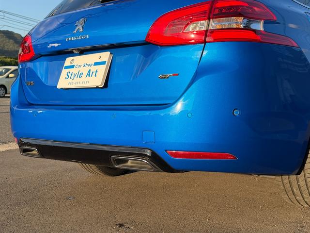 308 SW GT ブルーHDi TV youtube再生 carplay ビルシュタイン車高調 社外18インチアルミホイール パワーバックドア スマートキー プッシュスタート(23枚目)