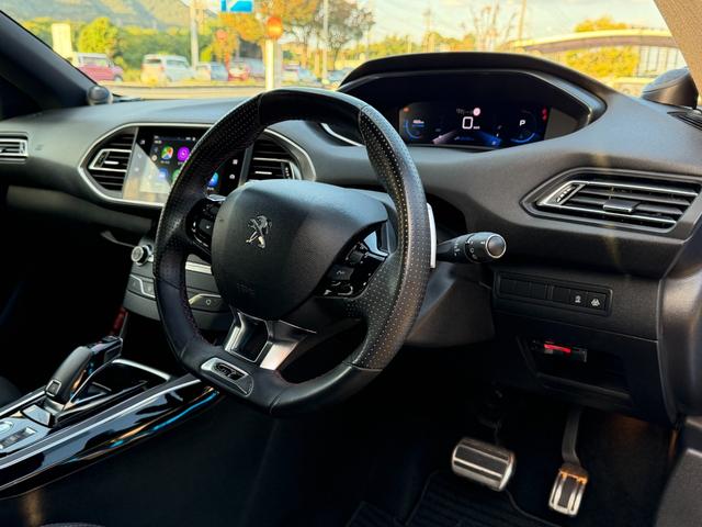 308 SW GT ブルーHDi TV youtube再生 carplay ビルシュタイン車高調 社外18インチアルミホイール パワーバックドア スマートキー プッシュスタート(34枚目)