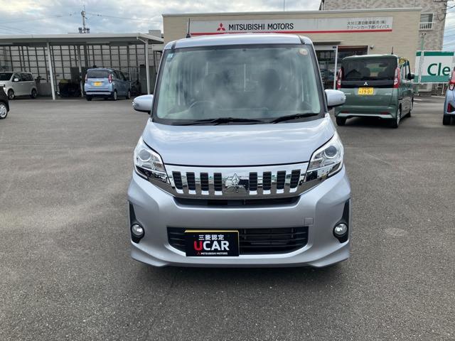 ｅＫスペースカスタム カスタムＧ　ナビ・バックカメラ・ＥＴＣ・４ＷＤ　プッシュスタートスマートキー　イモビライザー　横滑防止　オートエアコン　アルミ　バックカメラ　４ＷＤ　シートヒーター　アイドリングストップ　ナビ　ベンチシート（2枚目）