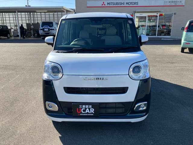 ムーヴキャンバス ストライプスＧ　両側電動スライドドア・全方位カメラ　前後障害物センサー　アイドルストップ　Ｂカメラ　パワーウインドウ　セキュリティアラーム　フルフラット　スマートキープッシュスタート　カーテンエアバック　Ｓヒーター（3枚目）