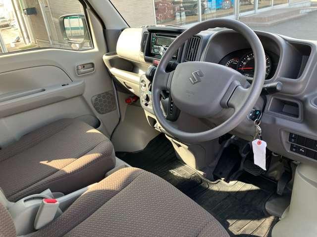 エブリイ ＰＣ　ＣＤオーディオ　パワーウィンド　両側スライド　キーレス付き　横滑防止　マニュアルエアコン　運転席エアバッグ　パワステ　シートヒーター付　アイドリングストップ機能付　パークセンサー　緊急ブレーキ（17枚目）