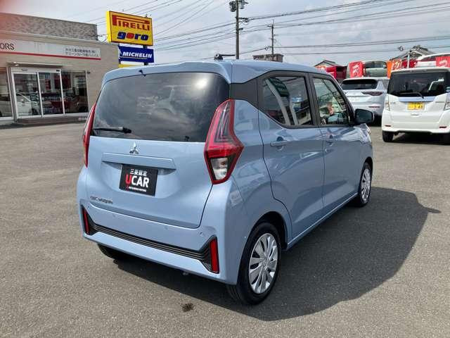 ｅＫワゴン Ｍ　リヤビューモニター付きルームミラー・キー　衝突回避支援ブレーキ　助手席エアバック　運転席エアバック　リヤビューカメラ　パーキングセンサー　ＥＳＣ　キーレスキー　マニュアルエアコン　ベンチシート　ＡＢＳ（8枚目）