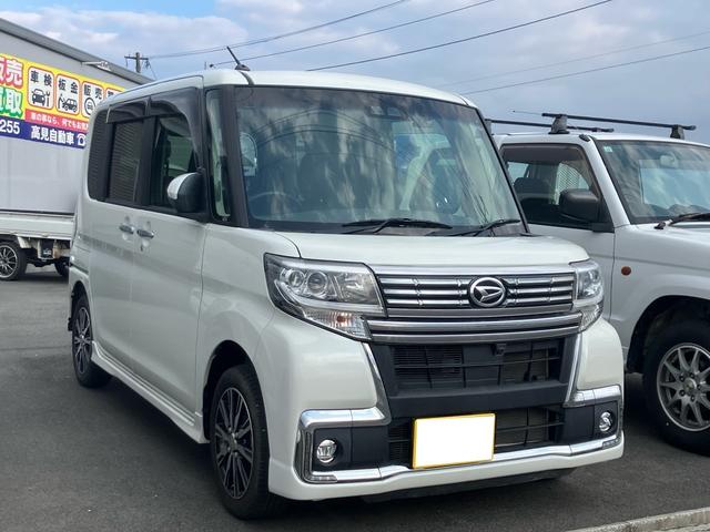 タント カスタムＸ　トップエディションリミテッドＳＡＩＩＩ　両側電動スライドドア　メモリーナビ　フルセグテレビ　アルミ　スマートキー　プッシュスタート　レーンアシスト　衝突被害軽減システム　アイドリングストップ　クリアランスソナー（2枚目）