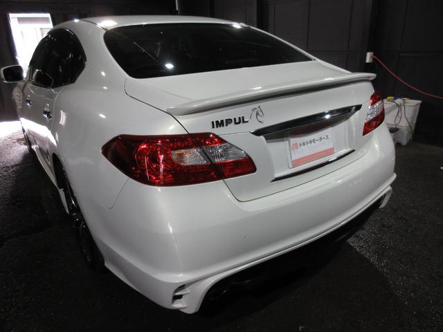 フーガ ３７０ＧＴ　クルコン　黒革　インパルエアロ　グリル　ダクト　ＨＤＤナビ　Ｂｌｕｅｔｏｏｔｈ　フルセグ　ＤＶＤ　ＣＤ　Ｂカメラ　ＥＴＣ　シートヒーター　クーラー　オットマン　社外１９ＡＷ　スマートキー（30枚目）