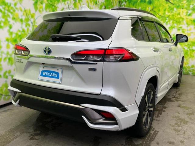 カローラクロス ハイブリッドZ 新品タイヤ/純正エアロ/保証書/ディスプレイオーディオ9インチ/トヨタセーフティセンス/シートヒーター 前席/パノラミックビューモニター/車線逸脱防止支援システム/電動バックドア 衝突被害軽減システム(3枚目)