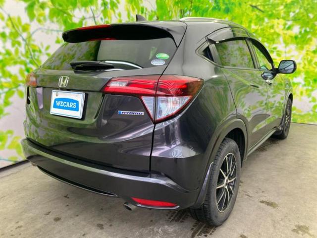 ヴェゼル ハイブリッドZ 保証書/社外 SDナビ/衝突安全装置/シートヒーター/シート ハーフレザー/ヘッドランプ LED/Bluetooth接続/ETC/EBD付ABS/横滑り防止装置/アイドリングストップ バックカメラ(3枚目)