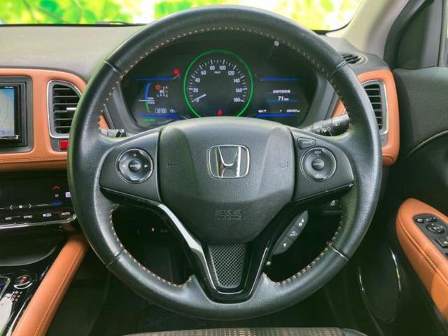 ヴェゼル ハイブリッドZ 保証書/社外 SDナビ/衝突安全装置/シートヒーター/シート ハーフレザー/ヘッドランプ LED/Bluetooth接続/ETC/EBD付ABS/横滑り防止装置/アイドリングストップ バックカメラ(15枚目)