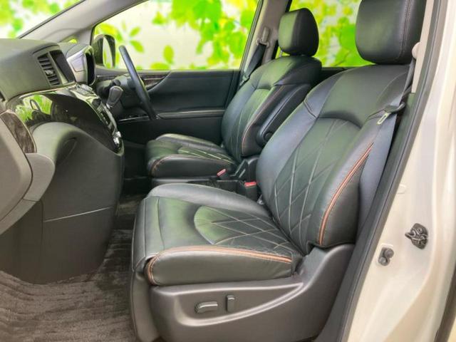 エルグランド ハイウェイスタープレミアム　新品タイヤ／保証書／純正　ＳＤナビ／フリップダウンモニター／両側電動スライドドア／シートヒーター／アラウンドビューモニター／シート　フルレザー／ヘッドランプ　ＬＥＤ／Ｂｌｕｅｔｏｏｔｈ接続／ＥＴＣ（7枚目）