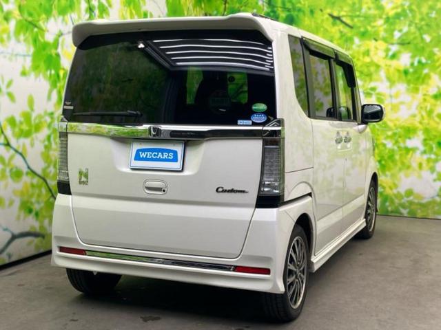 Ｎ－ＢＯＸカスタム ターボＳＳパッケージ　保証書／純正　８インチ　ＳＤナビ／シティーブレーキアクティブシステム（ホンダ）／両側電動スライドドア／シートヒーター　前席／シート　ハーフレザー／ドライブレコーダー　純正　バックカメラ　ワンオーナー（3枚目）