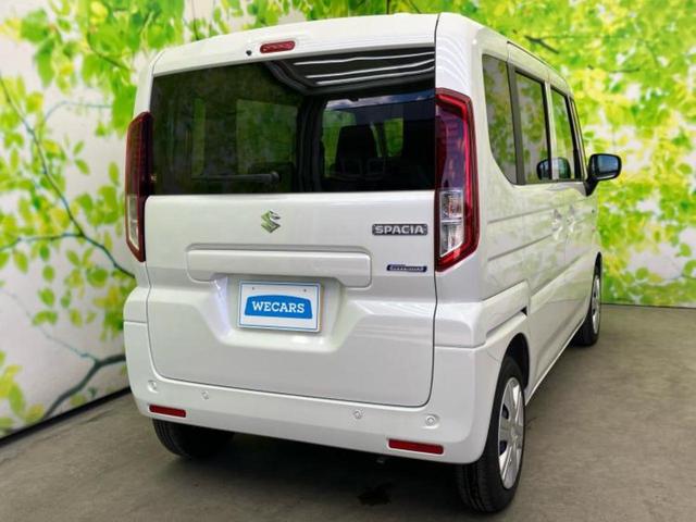 スペーシア ハイブリッドＧ　保証書／セーフティサポート（スズキ）／車線逸脱防止支援システム／ヘッドランプ　ＬＥＤ／ＥＢＤ付ＡＢＳ／横滑り防止装置／アイドリングストップ／禁煙車／エアバッグ　運転席／エアバッグ　助手席　オートライト（3枚目）