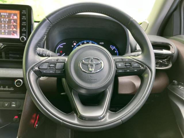 ヤリスクロス ハイブリッドZ 保証書/ディスプレイオーディオ8インチ/トヨタセーフティセンス/シートヒーター 前席/車線逸脱防止支援システム/シート ハーフレザー/ドライブレコーダー 社外/ヘッドランプ LED バックカメラ TV(14枚目)