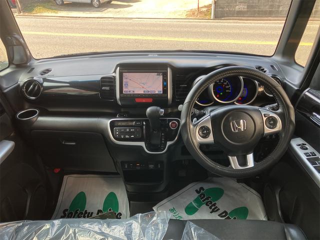 N-BOXカスタム G ターボSSパッケージ ドライブレコーダー ETC バックカメラ 両側電動スライドドア ナビ TV オートクルーズコントロール 衝突被害軽減システム オートライト HID スマートキー アイドリングストップ 電動格納ミラー(2枚目)