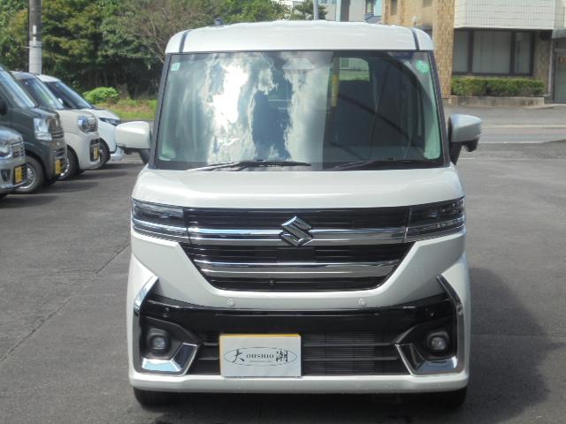 スペーシアカスタム ハイブリッドＸＳターボ　ハイブリッドＸＳターボ（４名）９インチナビフルセグＴＶ・全方位モニター・Ｂｌｕｅｔｏｏｔｈ・電動パーキング・ＬＥＤヘッドライト・プッシュスタート・スマートキー・両側パワースライドドア・走行４１２５ｋｍ（3枚目）