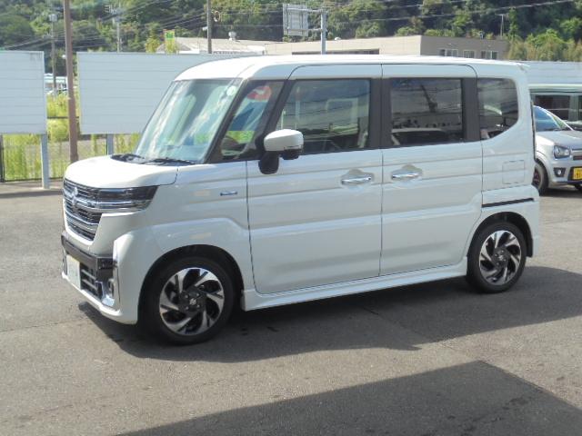 スペーシアカスタム ハイブリッドＸＳターボ　ハイブリッドＸＳターボ（４名）９インチナビフルセグＴＶ・全方位モニター・Ｂｌｕｅｔｏｏｔｈ・電動パーキング・ＬＥＤヘッドライト・プッシュスタート・スマートキー・両側パワースライドドア・走行４１２５ｋｍ（5枚目）