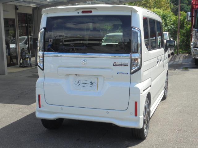 スペーシアカスタム ハイブリッドＸＳターボ　ハイブリッドＸＳターボ（４名）９インチナビフルセグＴＶ・全方位モニター・Ｂｌｕｅｔｏｏｔｈ・電動パーキング・ＬＥＤヘッドライト・プッシュスタート・スマートキー・両側パワースライドドア・走行４１２５ｋｍ（7枚目）