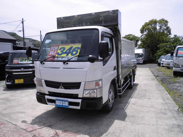 キャンター 　活魚運搬車　標準キャブ　３トンシャーシ　ボデーマリンシステム　２槽式水槽　キャブ塗装済（3枚目）