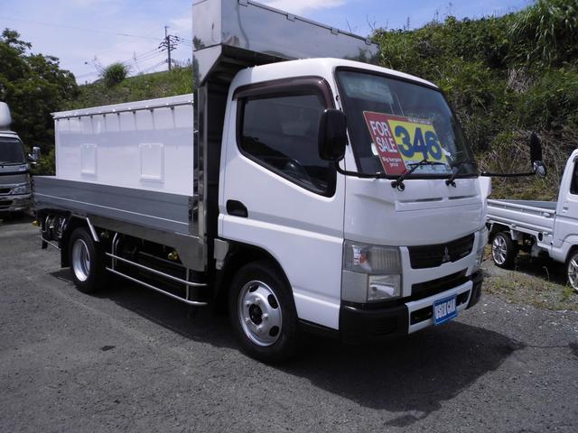 キャンター 　活魚運搬車　標準キャブ　３トンシャーシ　ボデーマリンシステム　２槽式水槽　キャブ塗装済（4枚目）