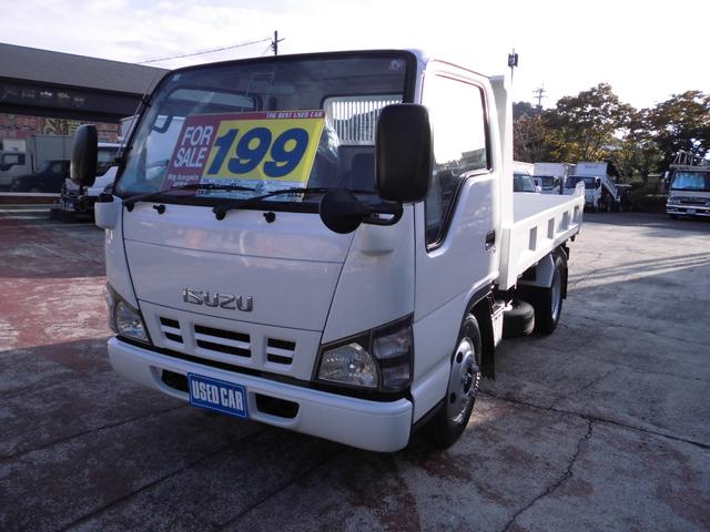 エルフトラック フルフラットローダンプ オールペン済 2トン積み フルフラットロー 4ナンバー エアコン パワステ パワーウインド エアバック ボデー内寸長さ310cm 幅160cm(5枚目)