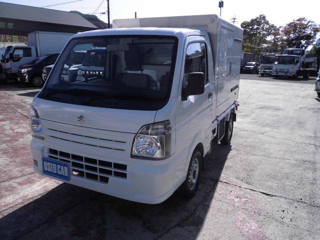 キャリイトラック 冷蔵冷凍車 エアコンパワステ パワーウインド ー20度設定 サイドドア付 ナビ テレビ バックカメラ オートマチック(4枚目)