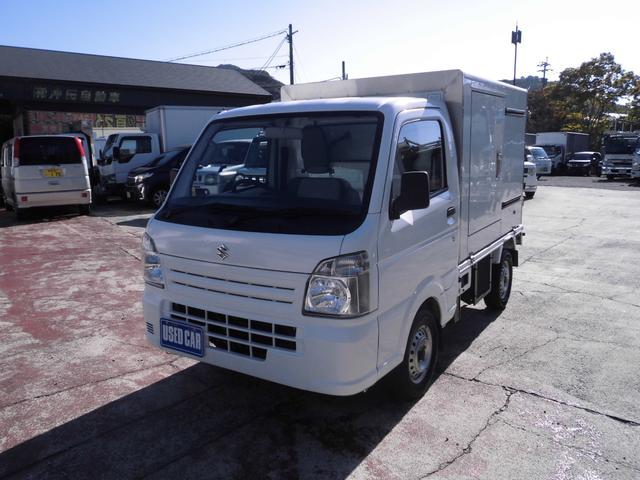 キャリイトラック 冷蔵冷凍車 エアコン パワステ パワーウインド ー20度設定 サイドドア付 ナビ テレビ バックカメラ オートマチック(6枚目)