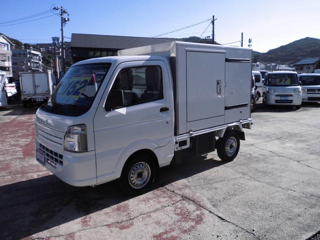 キャリイトラック 冷蔵冷凍車 エアコン パワステ パワーウインド ー20度設定 サイドドア付 ナビ テレビ バックカメラ オートマチック(8枚目)