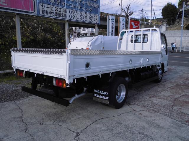 エルフトラック 　平ボデー　標準キャブ　ロングボデー　スムーサーシフト　ロープ穴　あおり上アルミ張り　エアコン　パワステ　パワーウインド　ボデー内寸長さ４３０ｃｍ　幅１８０ｃｍ（6枚目）