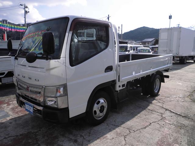 キャンター 　２トン　平ボデー　標準キャブ　ショートボデー　２トン積み　フルフラットロー　床鉄板張り　エアコン　パワステ　パワーウインド（4枚目）