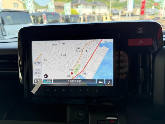 スペーシアギア ハイブリッドＸＺ　９インチナビ　フルセグ　全方位カメラ　両側パワースライド　スマートキー　シートヒーター　セーフティサポート　クルーズコントロール　ヘッドアップディスプレイ　ルーフレール　ＬＥＤ　純正アルミ（12枚目）