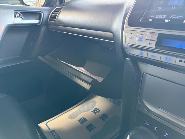 ランドクルーザープラド ＴＸ　Ｌパッケージ　９インチナビ　フルセグ　ＣＤ　ＤＶＤ　ＢＴ　ＵＳＢ　ＨＤＭＩ　バックカメラ　ＬＥＤライト　フォグランプ　ＥＴＣ　レザーシート　シートヒーター　エアシート　パワーシート　エアロ　スマートキー　１７インチ（8枚目）