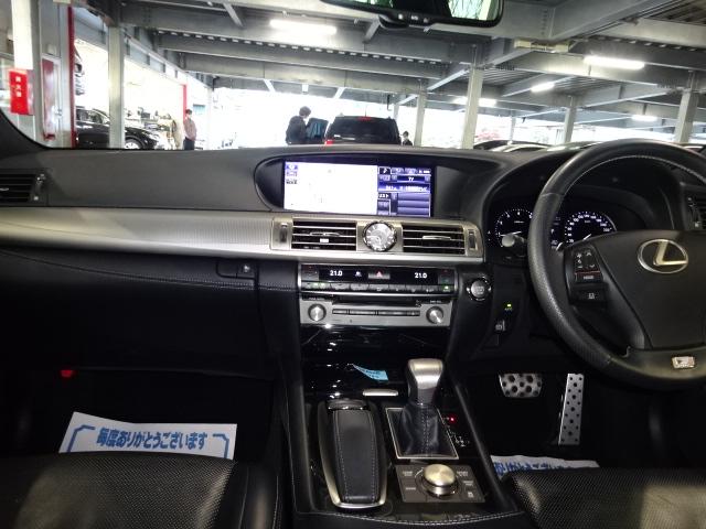 LS460 Fスポーツ HDDナビ フルセグ バックカメラ サンルーフ 黒革シート シートヒーター シートクーラー ステアヒーター ETC HID ソナー スマートキー 純正19アルミ クルーズコントロール(3枚目)