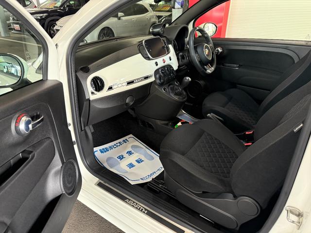 アバルト５９５ ベースグレード　キーレス　Ｄオーディオ　ＢＴ　ＵＳＢ　ＥＴＣ　ドライブレコーダー前後　ＨＩＤ　フォグランプ　５速ＭＴ（23枚目）