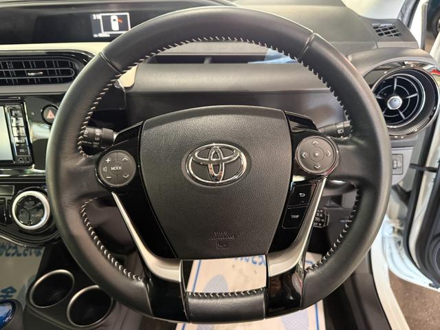 アクア Ｇソフトレザーセレクション　スマートキー　メモリーナビ　ワンセグ　ＣＤ　ＢＴ　バックカメラ　ＥＴＣ　ドラレコ　レザーシート　フォグランプ　１５インチＡＷ（6枚目）