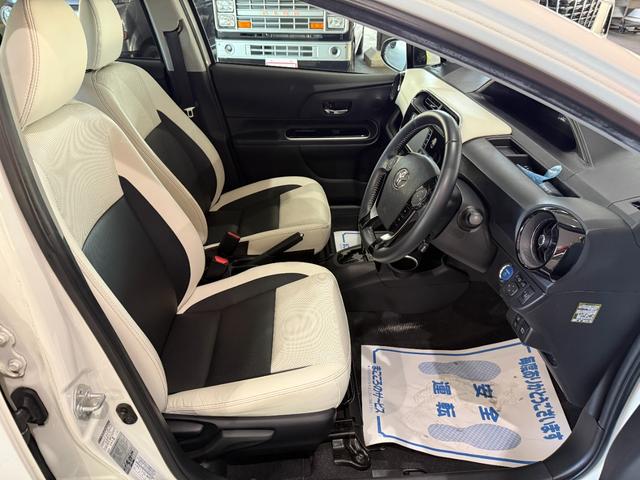 アクア Ｇソフトレザーセレクション　スマートキー　メモリーナビ　ワンセグ　ＣＤ　ＢＴ　バックカメラ　ＥＴＣ　ドラレコ　レザーシート　フォグランプ　１５インチＡＷ（9枚目）