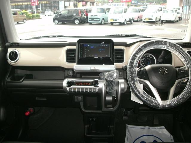 クロスビー ハイブリッドＭＶ　スズキセーフティサポート／ディーラーオプションディスプレイオーディオ／バックカメラ／ＥＴＣ／フロントシートヒーター／レーンアシスト／クルーズコントロール／クリアランスソナー／アルミホイール（4枚目）