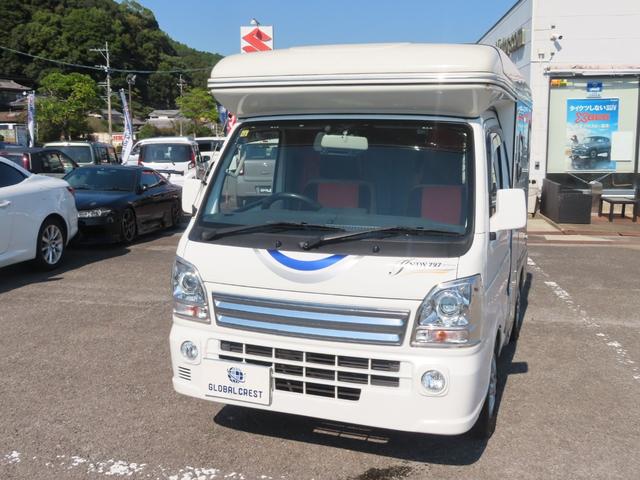 キャリイトラック KX KXグレード 走行充電 FFヒーター 外部充電入力 社外ナビTV リアテレビ ETC車載器 シンク レンジ シャワー POPアップルーフ 定員4人(3枚目)