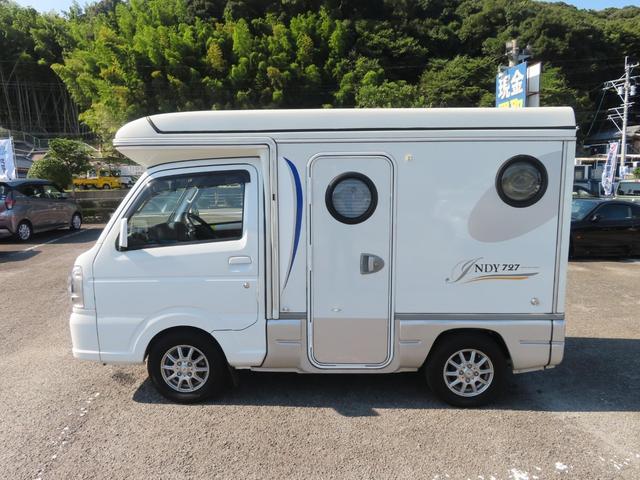 キャリイトラック KX KXグレード 走行充電 FFヒーター 外部充電入力 社外ナビTV リアテレビ ETC車載器 シンク レンジ シャワー POPアップルーフ 定員4人(4枚目)