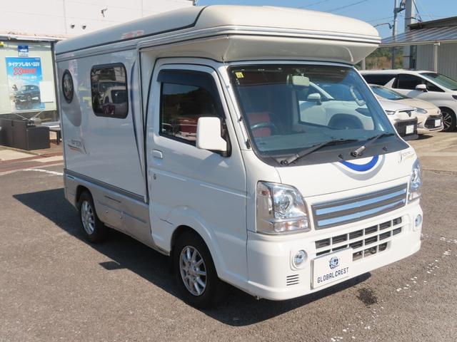 キャリイトラック KX KXグレード 走行充電 FFヒーター 外部充電入力 社外ナビTV リアテレビ ETC車載器 シンク レンジ シャワー POPアップルーフ 定員4人(6枚目)