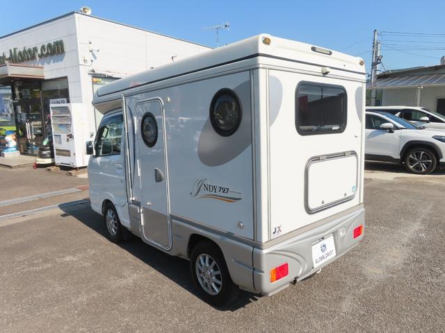 キャリイトラック KX KXグレード 走行充電 FFヒーター 外部充電入力 社外ナビTV リアテレビ ETC車載器 シンク レンジ シャワー POPアップルーフ 定員4人(17枚目)