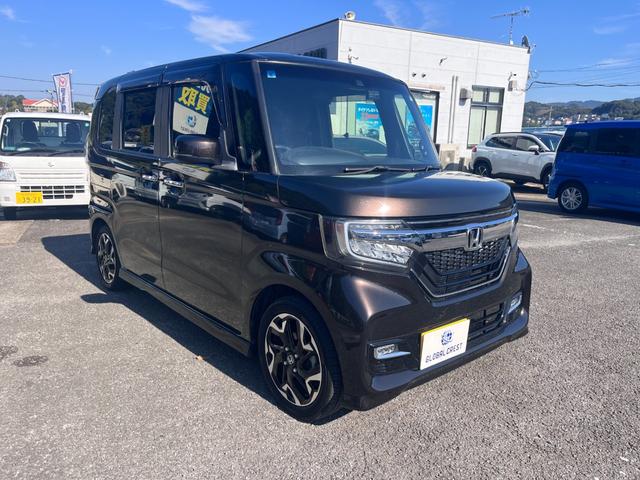 N-BOXカスタム G・EXターボホンダセンシング 純正メモリーナビフルセグTV バックモニター 純正ビルトインETC ハーフレザーシート ホンダセンシング 前後ドラレコ クルーズコントロール 禁煙車(8枚目)