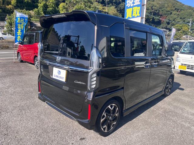 N-BOXカスタム G・EXターボホンダセンシング 純正メモリーナビフルセグTV バックモニター 純正ビルトインETC ハーフレザーシート ホンダセンシング 前後ドラレコ クルーズコントロール 禁煙車(9枚目)
