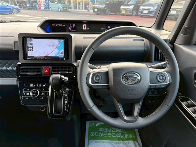 タント カスタムＲＳ　スマアシ・ストラーダナビ／ワンセグ／Ｂｌｕｅｔｏｏｔｈ・Ｂカメラ・車線逸脱警報・誤発信抑制・先行車発進・標識認識・ＬＥＤ／Ａハイビーム・両側ＰスライドＤ・ハーフレザーシート・シートヒーター・ターボ車（13枚目）