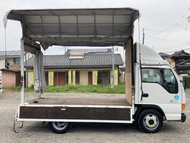 エルフトラック フルフラットロー　幌車　手動ウィング（30枚目）