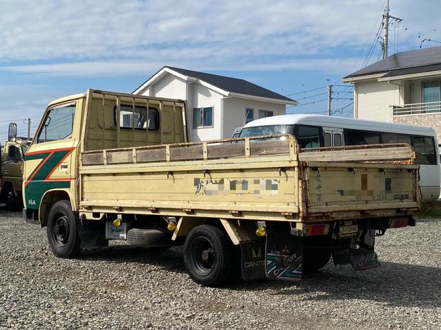 キャンター 平ボディ ワンオーナー車 丸目4灯 コラムMT メッキグリル メッキバンパー(5枚目)