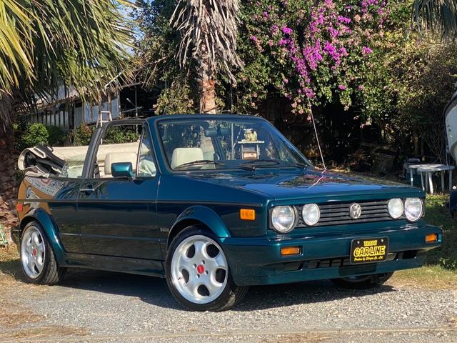 ゴルフカブリオ 　左ハンドル　社外アルミ　ウッドステアリング　丸目４灯　　ローダウン（11枚目）