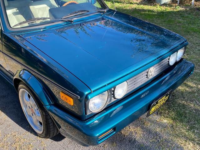 ゴルフカブリオ 　左ハンドル　社外アルミ　ウッドステアリング　丸目４灯　　ローダウン（53枚目）