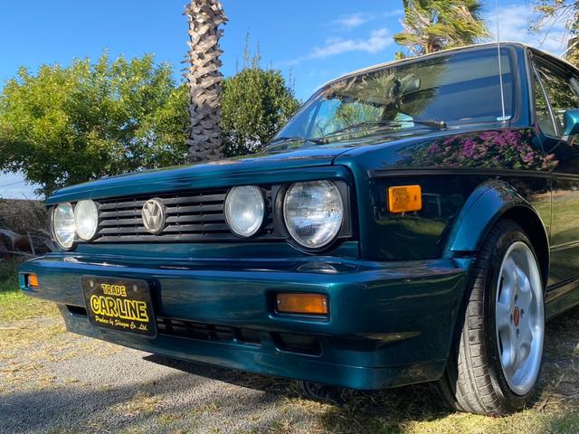 ゴルフカブリオ 　左ハンドル　社外アルミ　ウッドステアリング　丸目４灯　　ローダウン（54枚目）