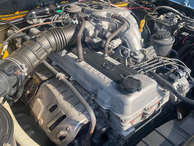 ランドクルーザー80 VX 社外ウッドステアリング ブラッドレーアルミ ルーフキャリア 角目4灯ヘッドライト 3インチリフトアップ 社外ナビ バックカメラ 観音開き 1ナンバー(6枚目)